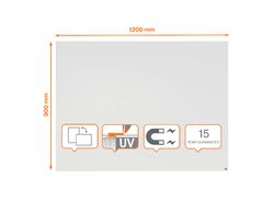 Pizarra modular NOBO Infinity acero lacado 1200x900 mm, blanco