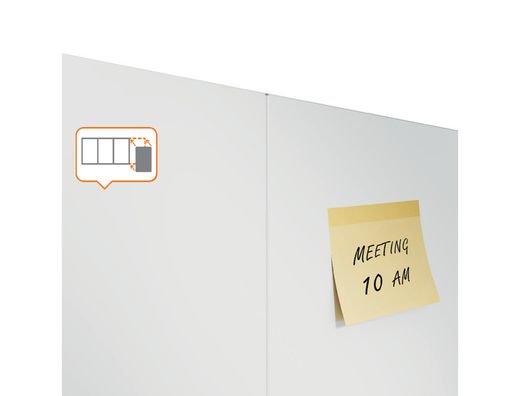 Pizarra modular NOBO Infinity acero lacado 1200x900 mm, blanco
