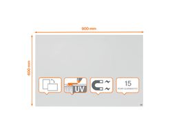 Pizarra modular NOBO Infinity acero lacado 900x600 mm, blanco