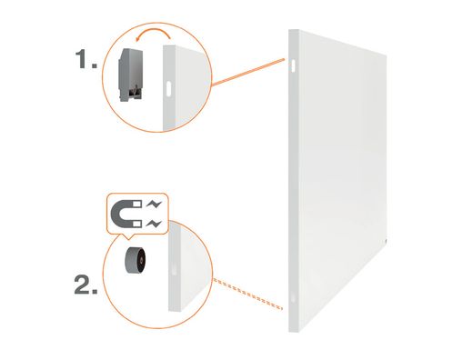 Pizarra modular NOBO Infinity acero lacado 900x600 mm, blanco