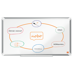 Pizarra NOBO Premium Plus de formato panorámico acero lacado de 32", 710x400mm, blanco