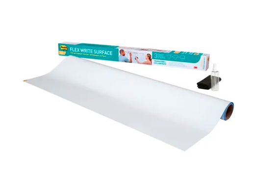 Pizarra blanca post-it super sticky flex rollo adhesivo removible 91,4x121,9 cm