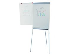 Pizarra Blanca Rocada con Tripode para Conferencias Magnetica Lacada Brazo Extensible 68X104 cm Altura