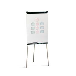 Pizarra caballete no magnética con estructura metálica 70x102 cm