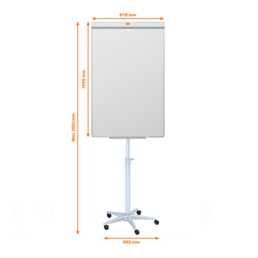 Pizarra caballete NOBO Classic Nano Clean® móvil, blanco