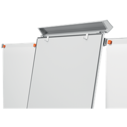 Pizarra caballete NOBO Classic Nano Clean® móvil + brazos extensibles, blanco