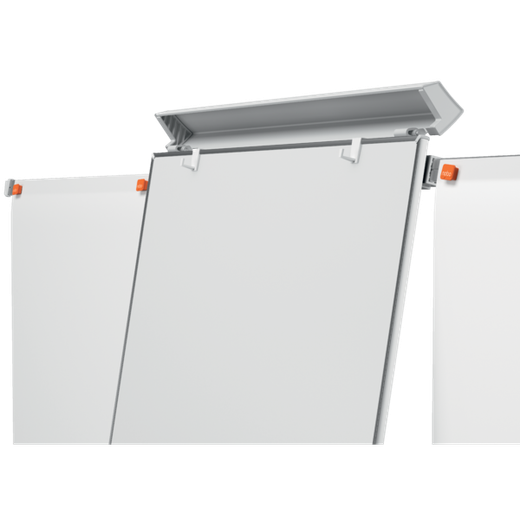 Pizarra caballete NOBO Classic Nano Clean® móvil + brazos extensibles, blanco