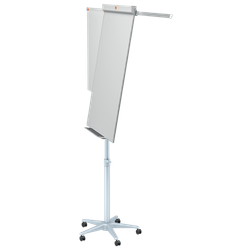 Pizarra caballete NOBO Classic Nano Clean® móvil + brazos extensibles, blanco