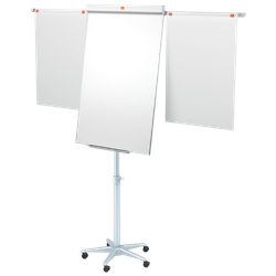 Pizarra caballete NOBO Classic Nano Clean® móvil + brazos extensibles, blanco