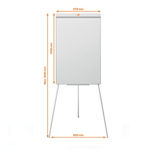 Pizarra caballete NOBO Classic Nano Clean® trípode, blanco