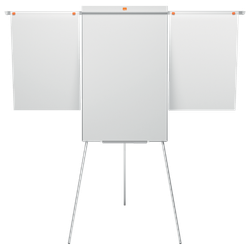 Pizarra caballete NOBO Classic Nano Clean® trípode + brazos extensibles, blanco