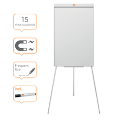 Pizarra caballete NOBO Classic Nano Clean® trípode (envase retail), blanco