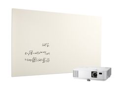 Pizarra Chameleon Sharp de acero vitrificado blanco mate - 118 x 148 cm.