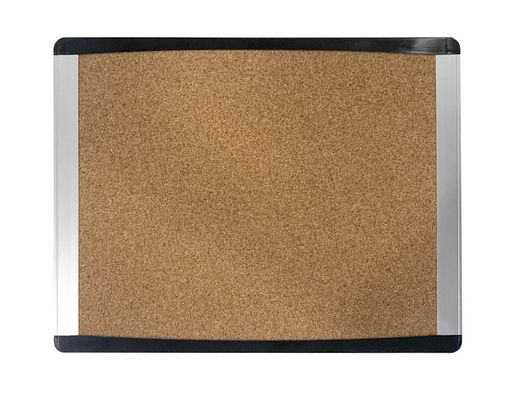 Pizarra corcho bi-office inka reciclado marco de aluminio y laterales plastico negro 580x450 mm