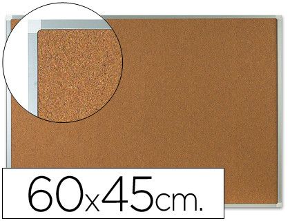 Pizarra Corcho Q-Connect Marco de Aluminio 60X45 Cm
