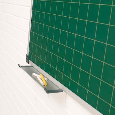 Pizarra Cuadriculada verde mural de Acero Vitrificado 120x200 cm