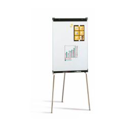 Pizarra de caballete magnética con estructura metálica 70x102 cm