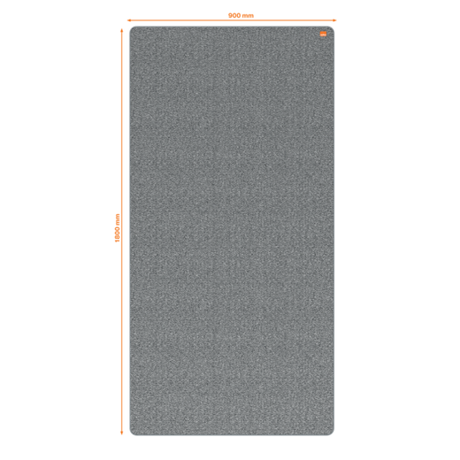 Pizarra de doble cara / Tablero de anuncios trasladable y portátil 1800 x 900 mm - marco gris