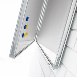 Pizarra díptica mural de Acero Vitrificado 90x120 cm