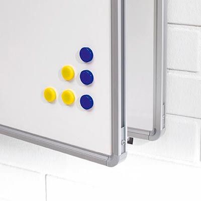 Pizarra díptica mural de Acero Vitrificado 90x120 cm