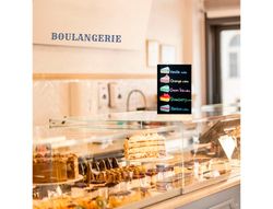 Pizarra doble cara archivo 2000 con base de madera A4 vertical metacrilato negro 100% reciclable 40x210x330 mm