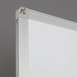Pizarra Doble Cara Vitrificada Blanca con Marco de Aluminio 120x90