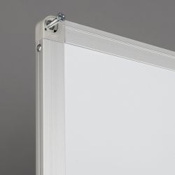 Pizarra Doble Cara Vitrificada Blanca con Marco de Aluminio 120x90