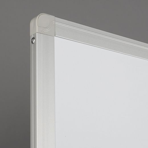 Pizarra Doble Cara Vitrificada Blanca con Marco de Aluminio 150x120