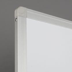 Pizarra Doble Cara Vitrificada Blanca con Marco de Aluminio 200x120