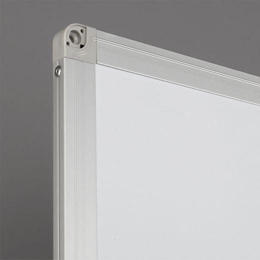 Pizarra Doble Cara Vitrificada Blanca con Marco de Aluminio 200x120