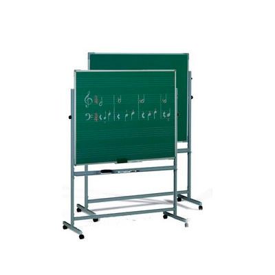 Pizarra estratificada 2 superficies verde y pentagrama 122x100 cm