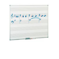 Pizarra estratificada blanca con 2 pentagramas 60x90 cm