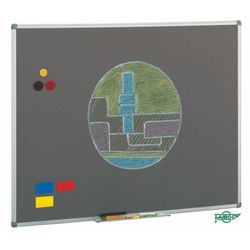 Pizarra gris magnética Faibo 122x200cm Acero vitrificado