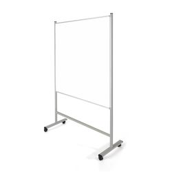 Pizarra Lacada de Doble Cara 120x150 cm con Soporte de Pies.