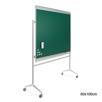 Pizarra magnética 80x100cm "Zénit" Acero Vitrificado + soporte ruedas