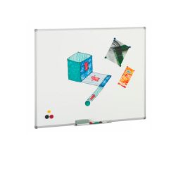 Pizarra magnética acero vitrificado blanco 45x60 cm