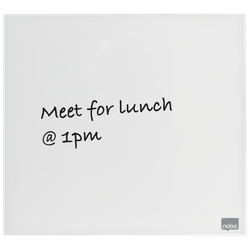 Pizarra magnética de cristal NOBO 450x450 mm, blanco