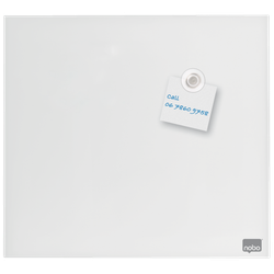 Pizarra magnética de cristal NOBO 450x450 mm, blanco