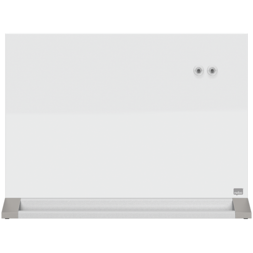 Pizarra magnética de sobremesa de libre colocación de cristal NOBO, blanco