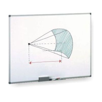 Pizarra melaminada blanca 45x60 cm