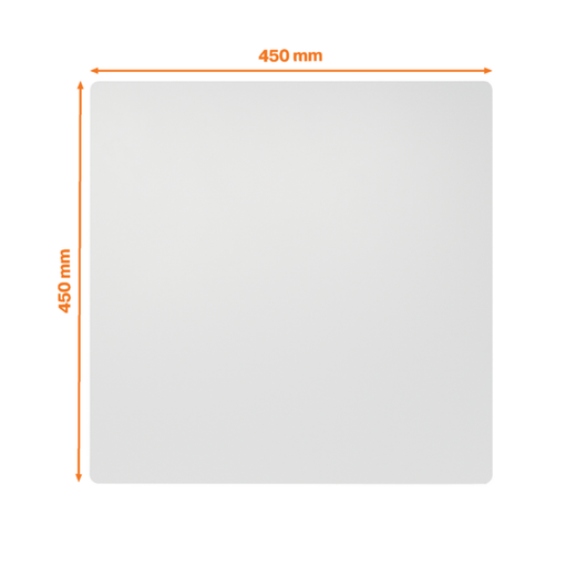 Pizarra modular sin marco 450 x 450 mm, blanco