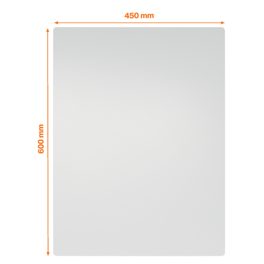 Pizarra modular sin marco 600 x 450 mm, blanco