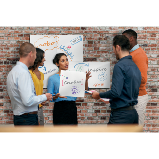 Pizarra modular sin marco 600 x 450 mm, blanco