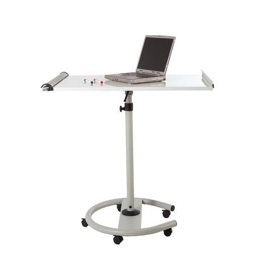Pizarra Móvil Transformable en Mesa Metálica Lacada Blanca