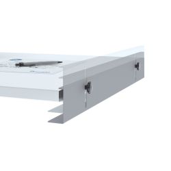 Pizarra Móvil Transformable en Mesa Metálica Lacada Blanca