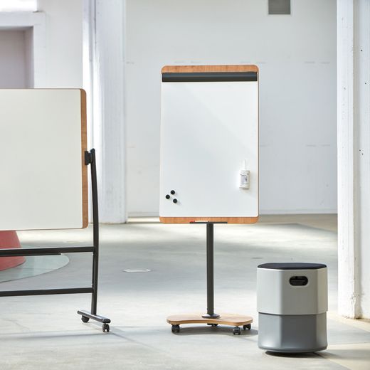 Pizarra Móvil Transformable en Mesa Metálica Lacada Serie Natural