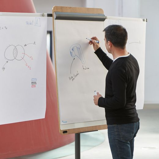 Pizarra Móvil Transformable en Mesa Metálica Lacada Serie Natural