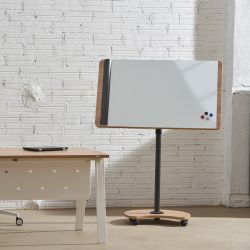 Pizarra Móvil Transformable en Mesa Metálica Lacada Serie Natural