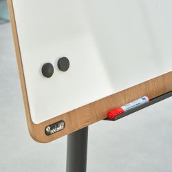 Pizarra Móvil Transformable en Mesa Metálica Lacada Serie Natural