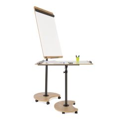 Pizarra Móvil Transformable en Mesa Metálica Lacada Serie Natural
